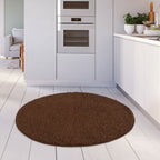Solid Brown Shaggy Rug