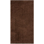 Solid Brown Shaggy Rug