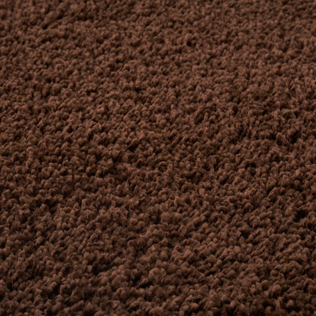 Solid Brown Shaggy Rug