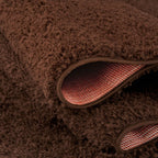 Solid Brown Shaggy Rug
