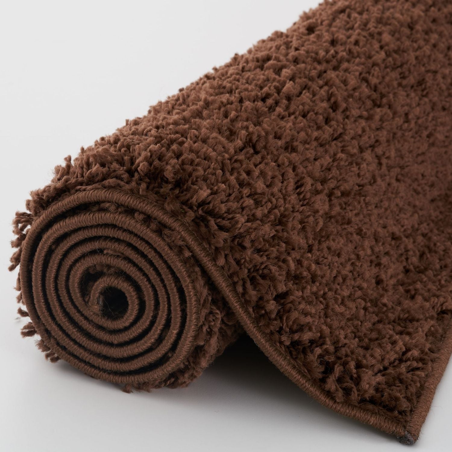 Solid Brown Shaggy Rug