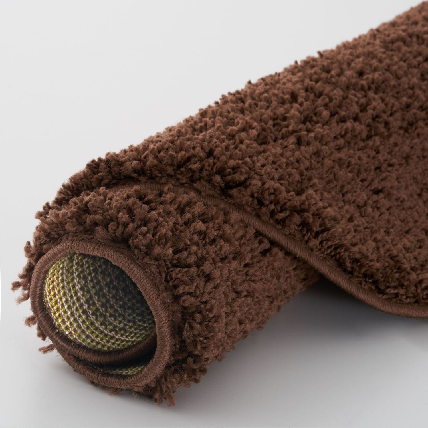 Solid Brown Shaggy Rug