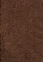 Solid Brown Shaggy Rug