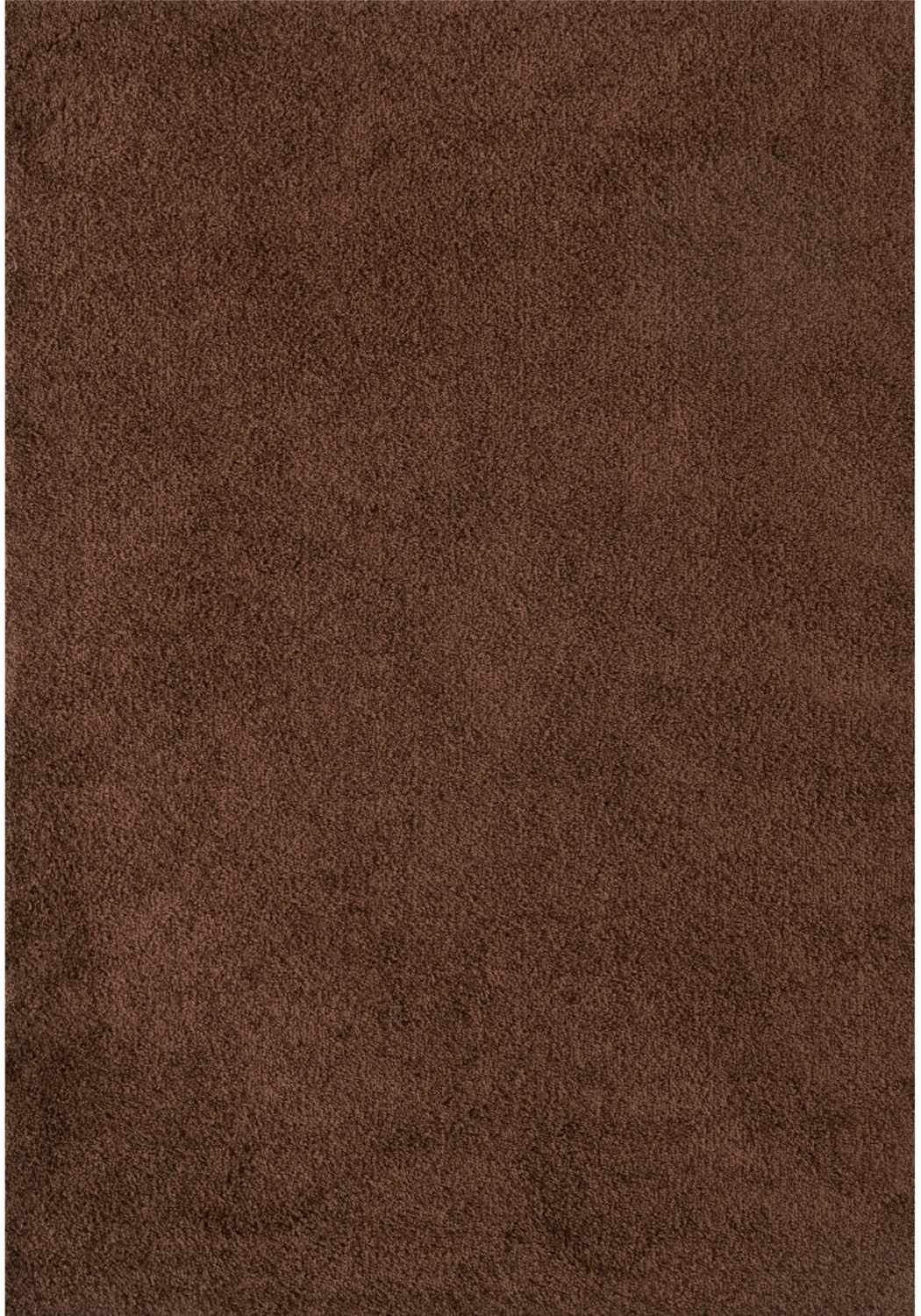 Solid Brown Shaggy Rug