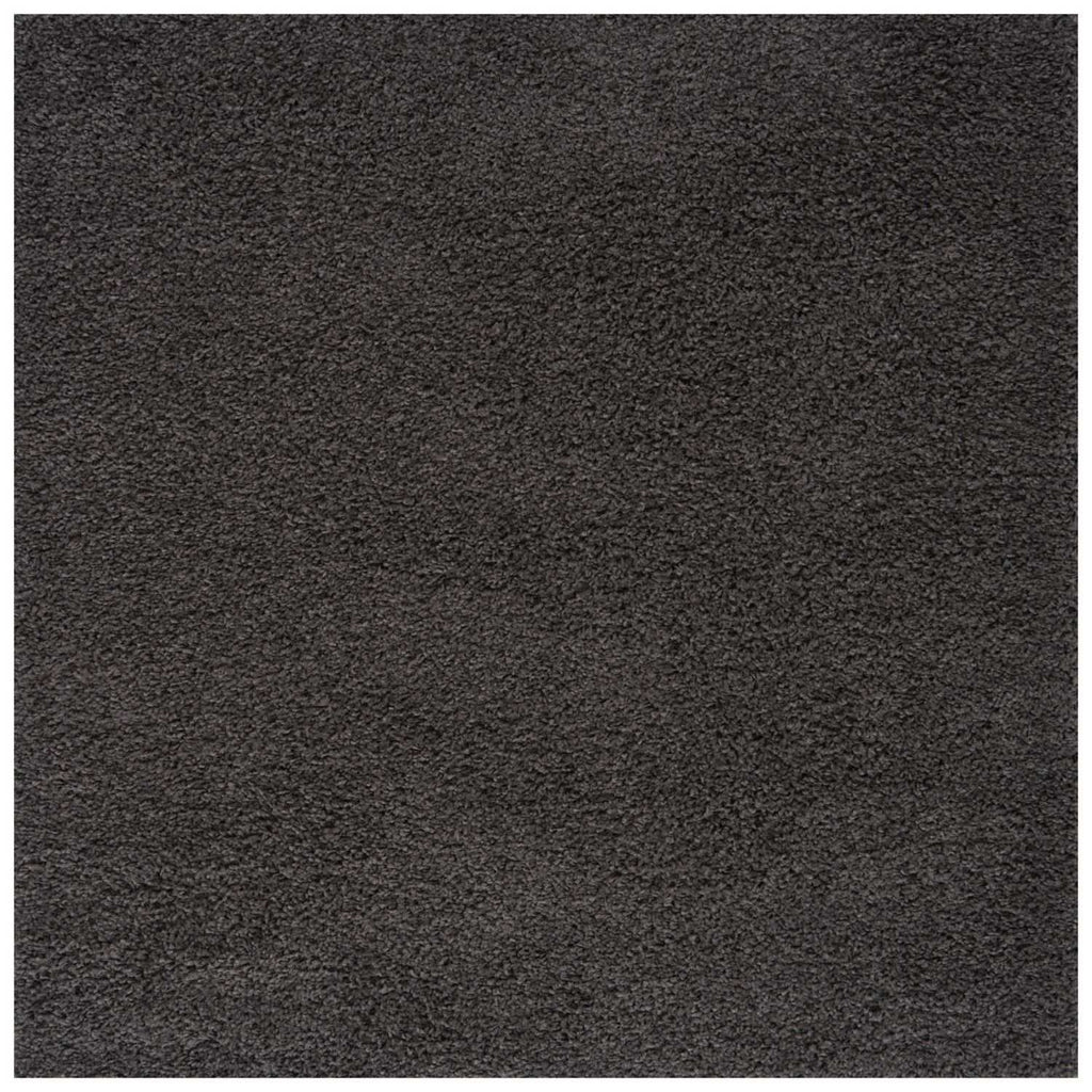 Solid Dark Grey Shaggy Rug