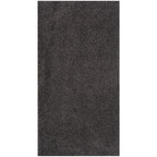 Solid Dark Grey Shaggy Rug