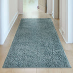 Solid Duck Egg Blue Shaggy Rug