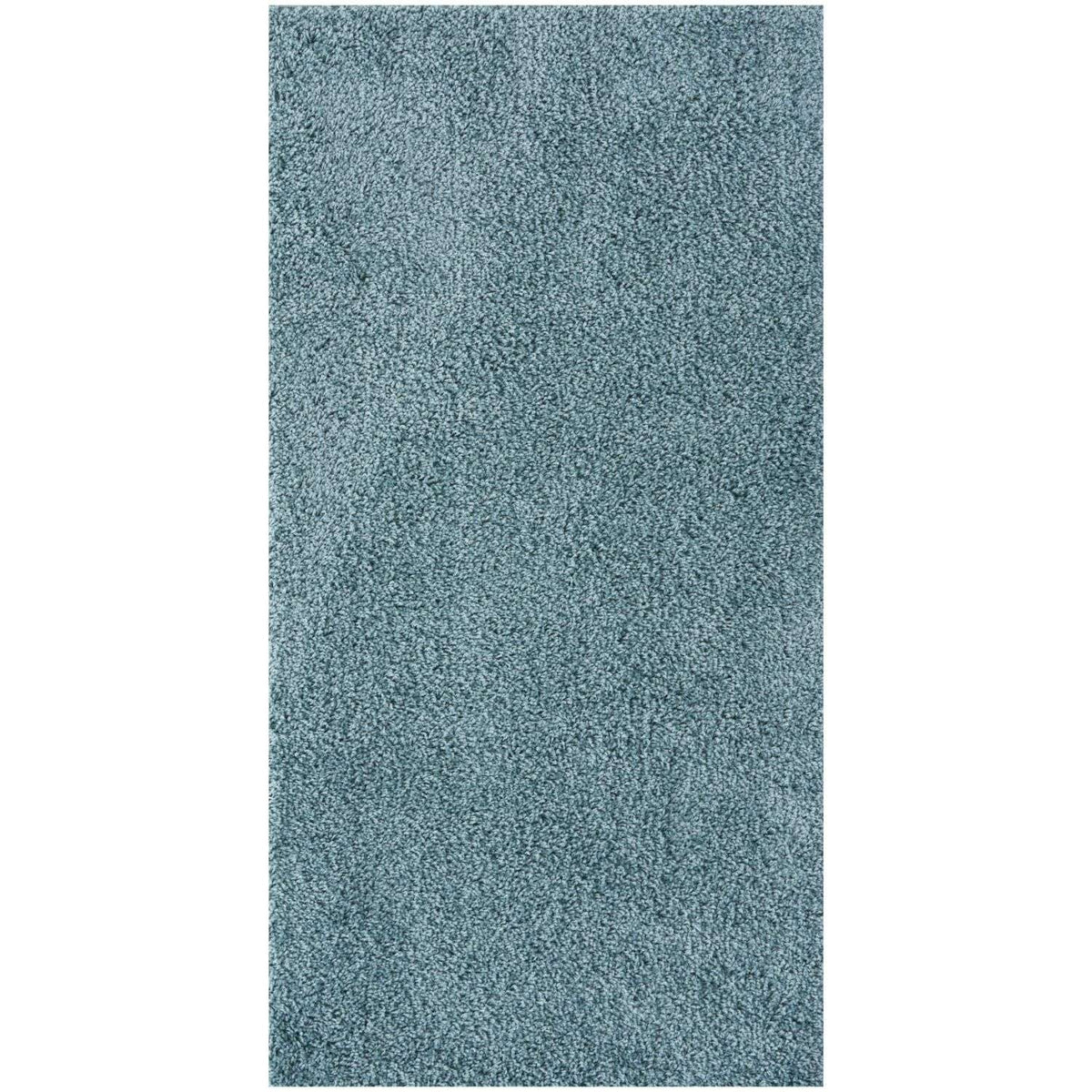 Solid Duck Egg Blue Shaggy Rug