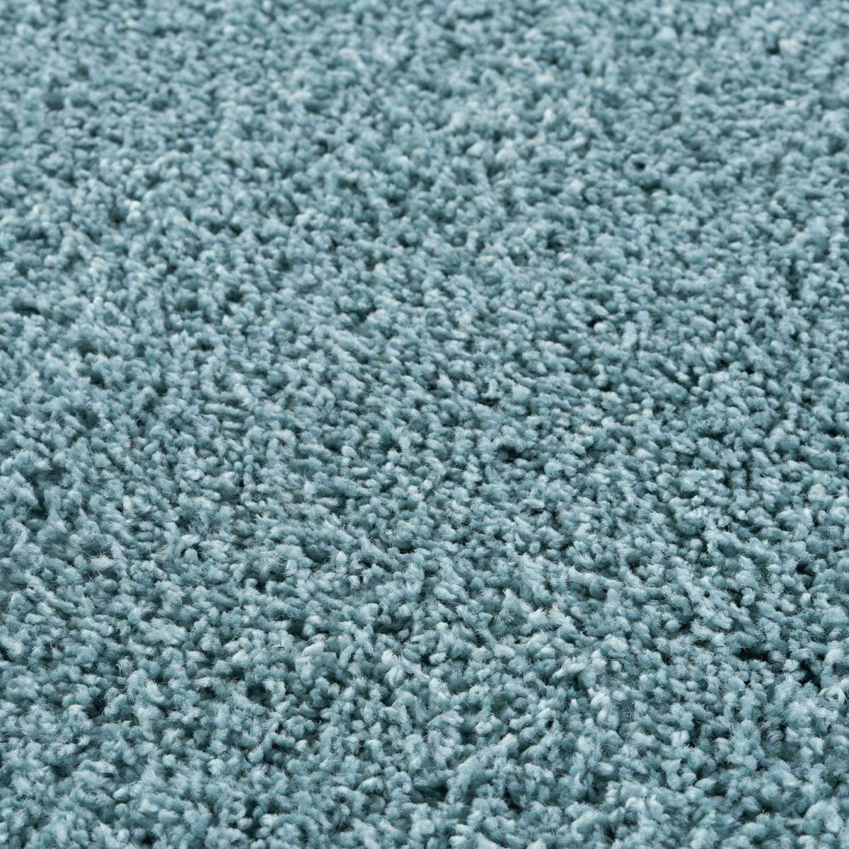 Solid Duck Egg Blue Shaggy Rug