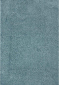 Solid Duck Egg Blue Shaggy Rug