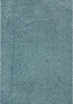 Solid Duck Egg Blue Shaggy Rug
