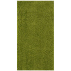 Solid Green Shaggy Rug
