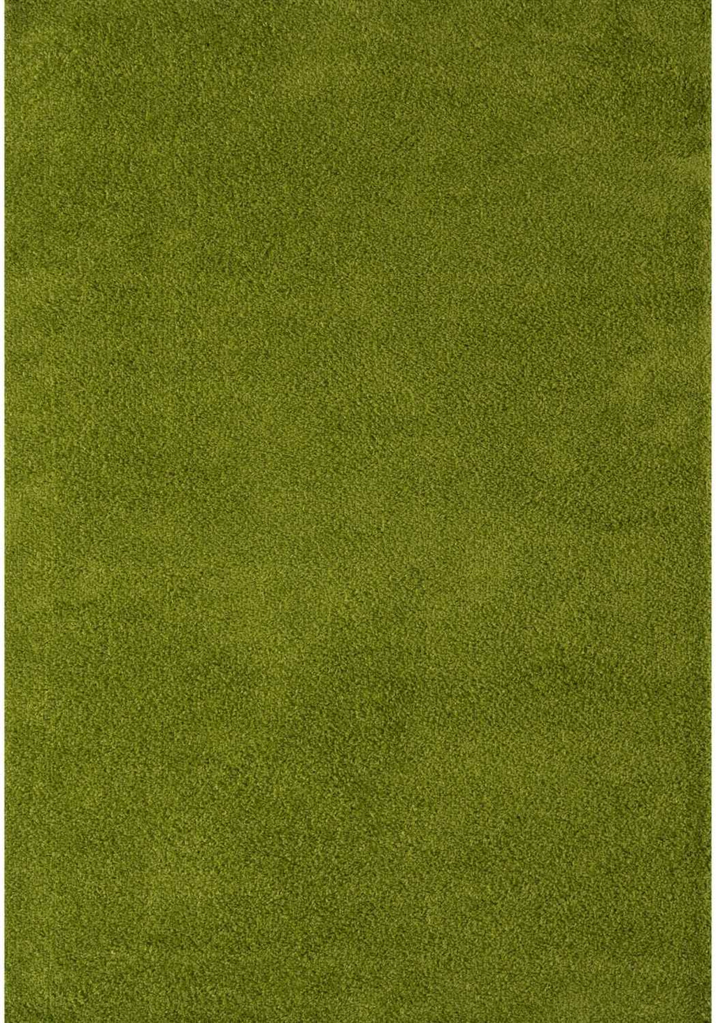 Solid Green Shaggy Rug