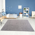 Solid Grey Shaggy Rug
