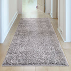 Solid Grey Shaggy Rug