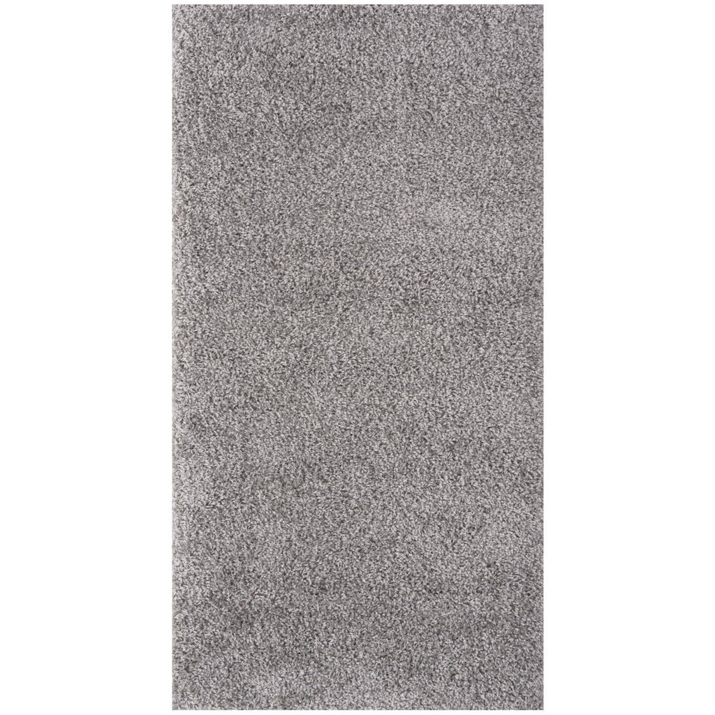 Solid Grey Shaggy Rug
