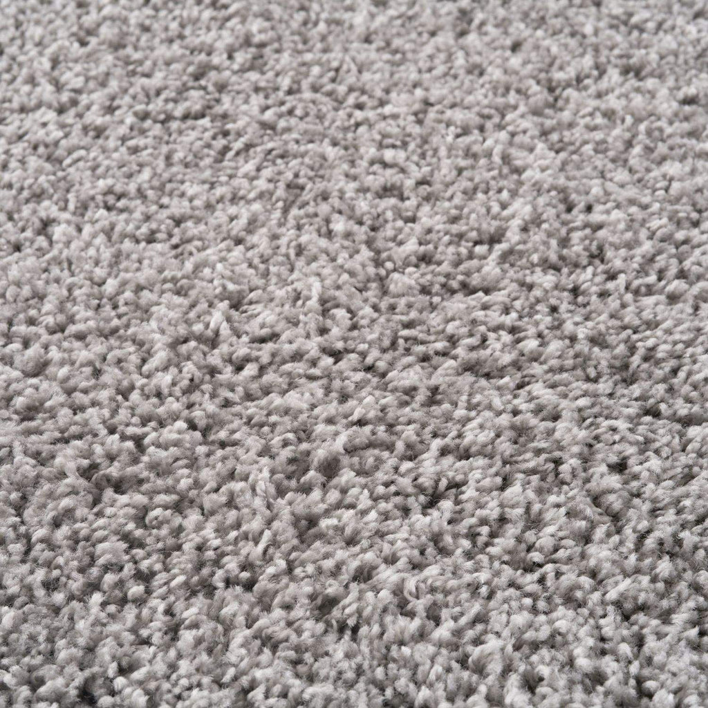 Solid Grey Shaggy Rug