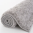 Solid Grey Shaggy Rug