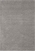 Solid Grey Shaggy Rug