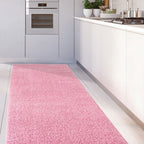 Solid Pink Shaggy Rug