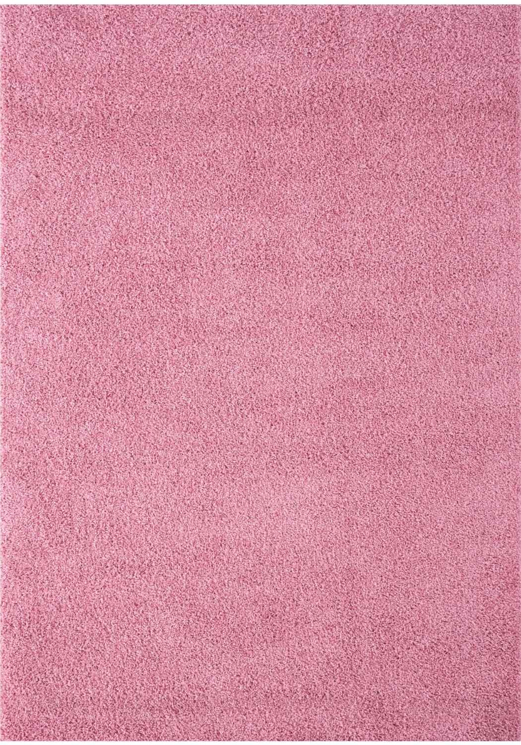 Solid Pink Shaggy Rug