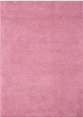 Solid Pink Shaggy Rug