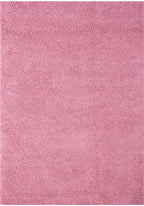 Solid Pink Shaggy Rug