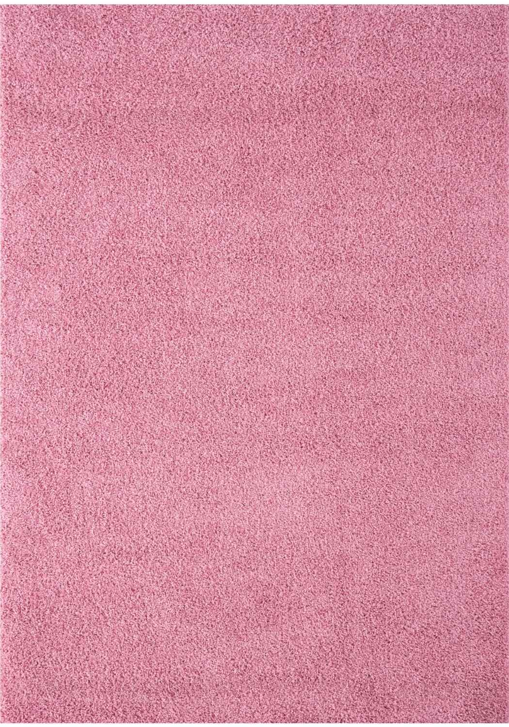 Solid Pink Shaggy Rug