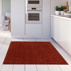 Solid Red Shaggy Rug