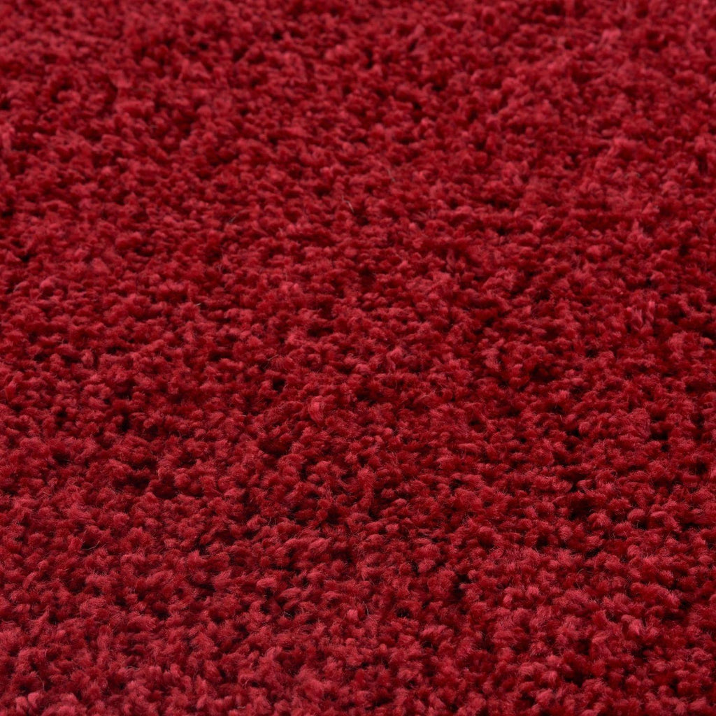Solid Red Shaggy Rug