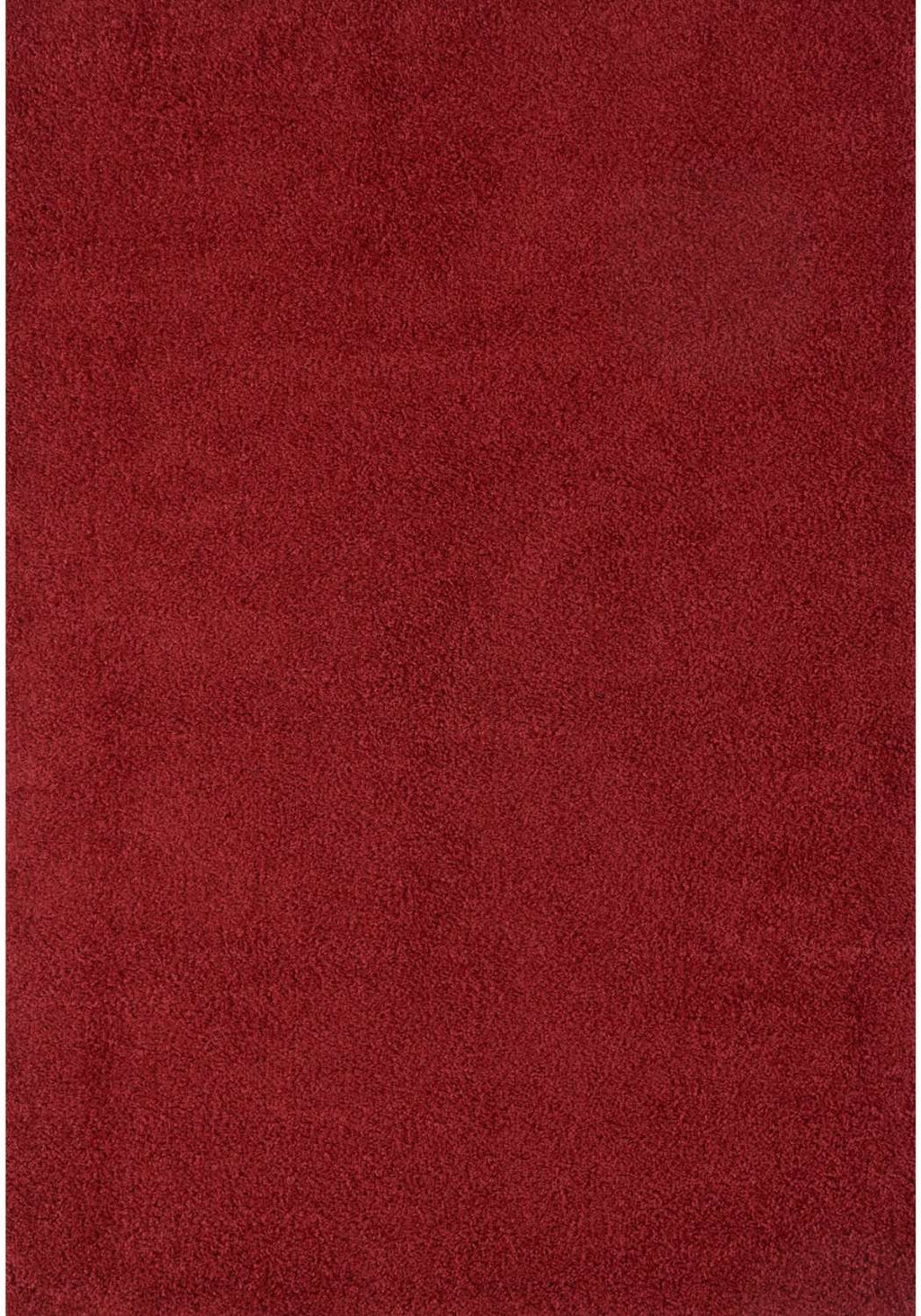 Solid Red Shaggy Rug