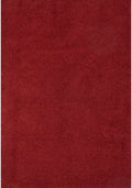 Solid Red Shaggy Rug