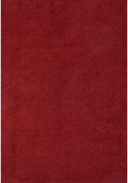 Solid Red Shaggy Rug