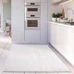 Solid White Shaggy Rug