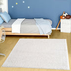 Solid White Shaggy Rug