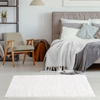 Solid White Shaggy Rug