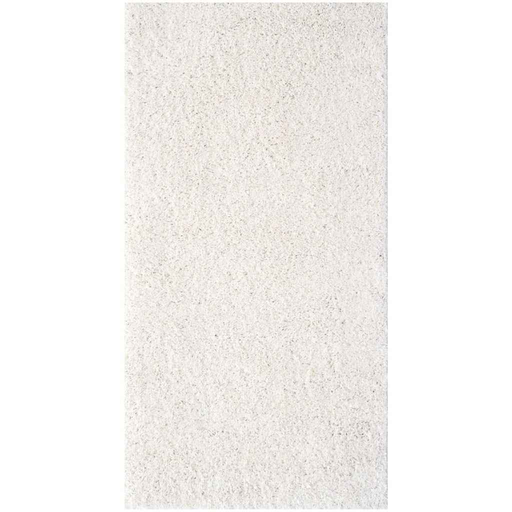 Solid White Shaggy Rug