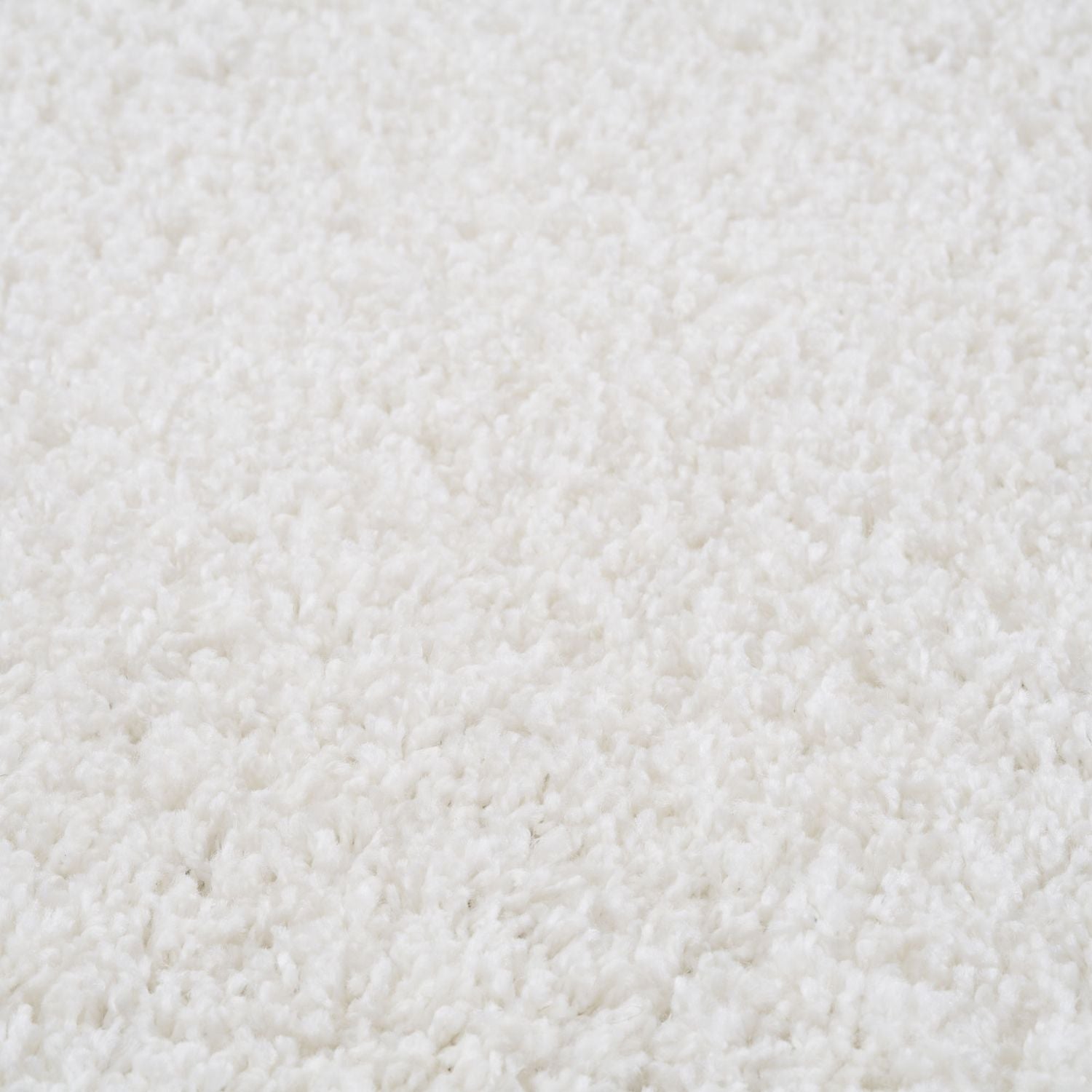 Solid White Shaggy Rug