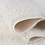 Solid White Shaggy Rug