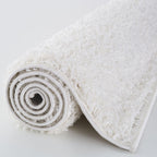 Solid White Shaggy Rug