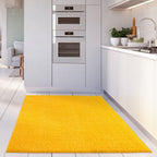 Solid Yellow Shaggy Rug