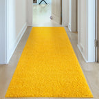 Solid Yellow Shaggy Rug