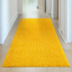 Solid Yellow Shaggy Rug