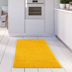 Solid Yellow Shaggy Rug
