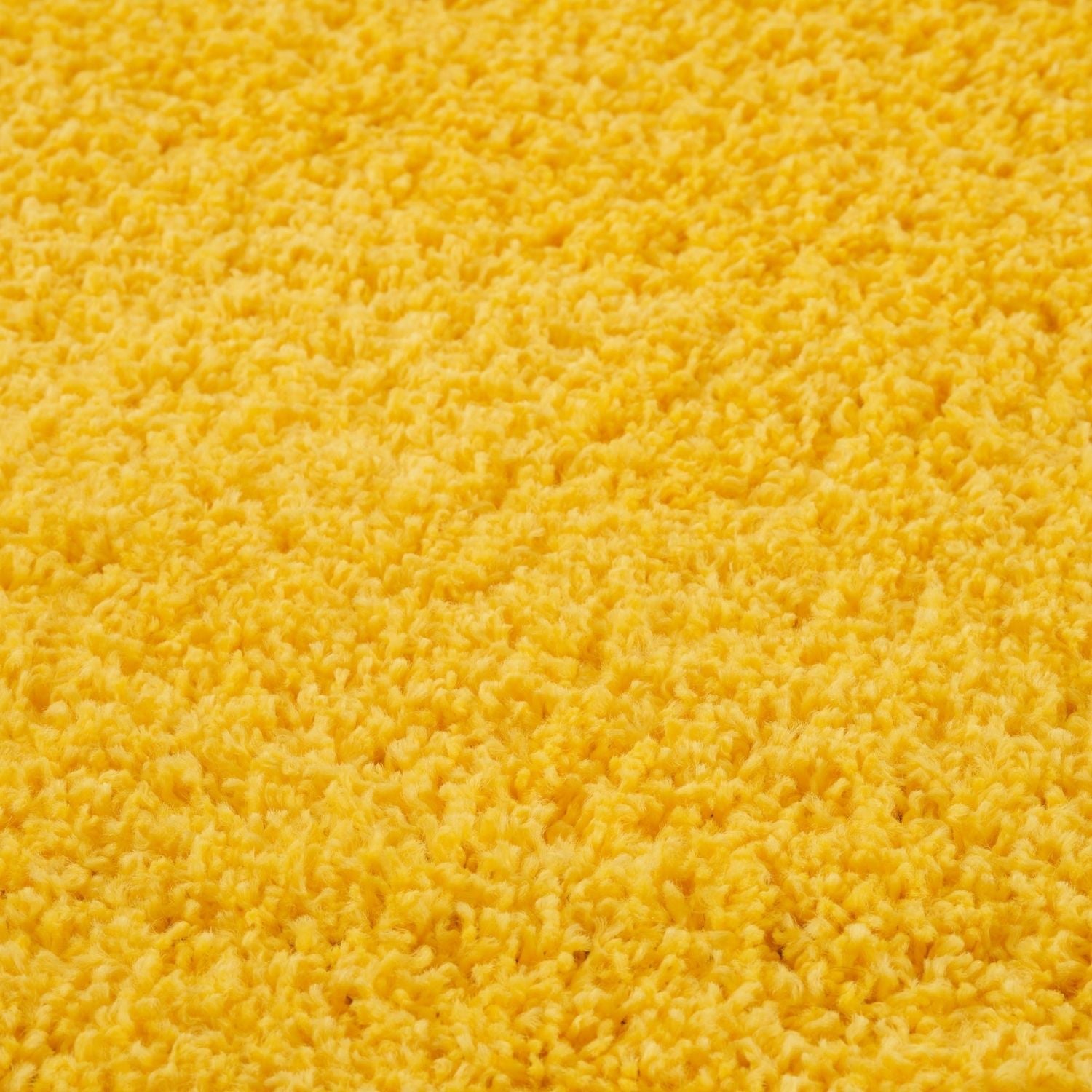 Solid Yellow Shaggy Rug