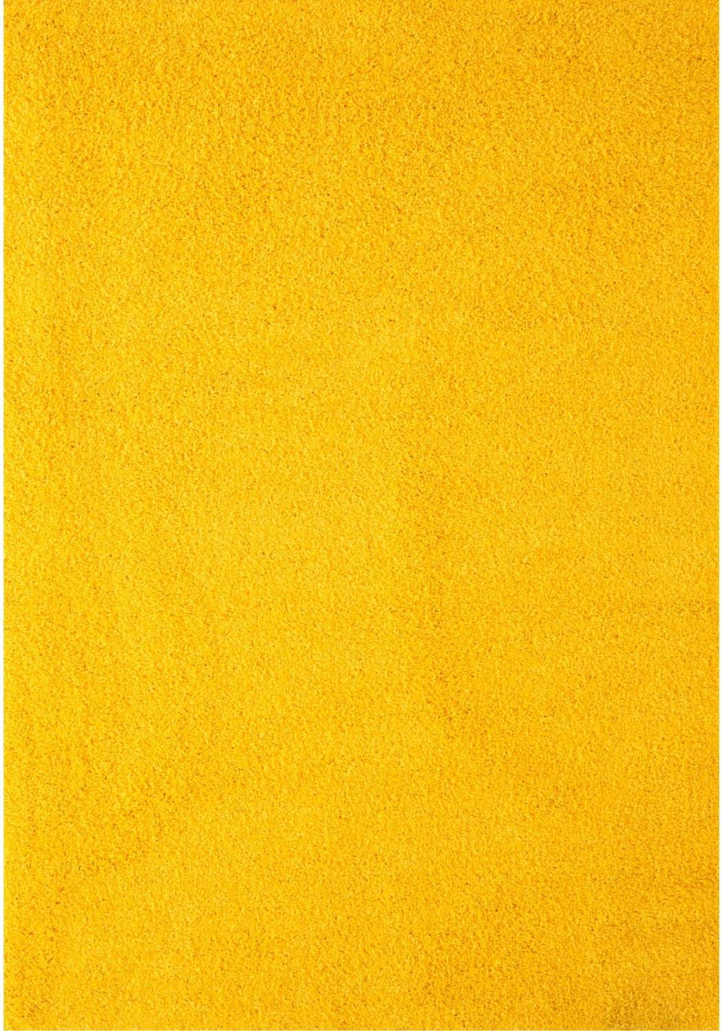 Solid Yellow Shaggy Rug 240X340 cm