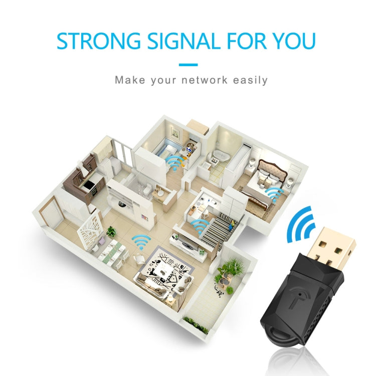 Rocketek RT-WL3 300 Mbps 802.11 n/a/g Wireless USB WiFi Adapter – Durable Build, Easy to Use