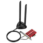 COMFAST CF-AX210 PLUS 5374Mbps Tri-band + Bluetooth 5.2 Wireless WiFi6E PCI-E Network Card, CF-AX210 PLUS – Bluetooth CF-AX210 PLUS