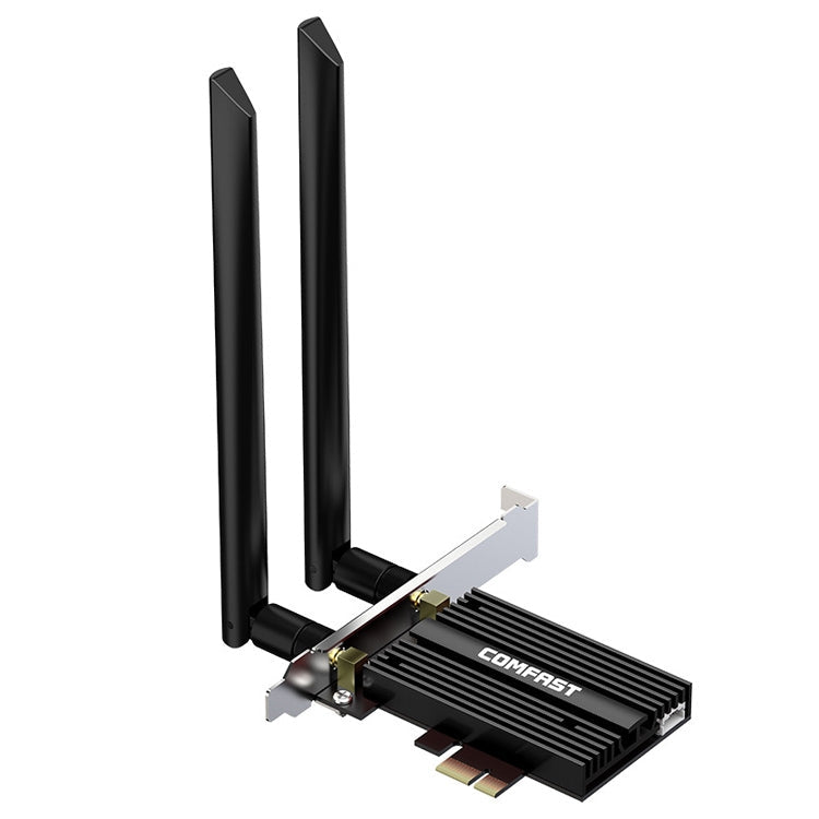 COMFAST CF-AX210 PRO 5374Mbps Tri-band + Bluetooth 5.2 Wireless WiFi6E PCI-E Network Card with Heat Sink, CF-AX210 PRO – Bluetooth