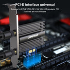 COMFAST CF-AX210 PRO 5374Mbps Tri-band + Bluetooth 5.2 Wireless WiFi6E PCI-E Network Card with Heat Sink, CF-AX210 PRO – Bluetooth